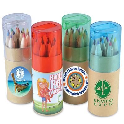Colouring Pencils In Cardboard Tube