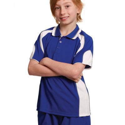 Kids Cool Dry Contrast Polo