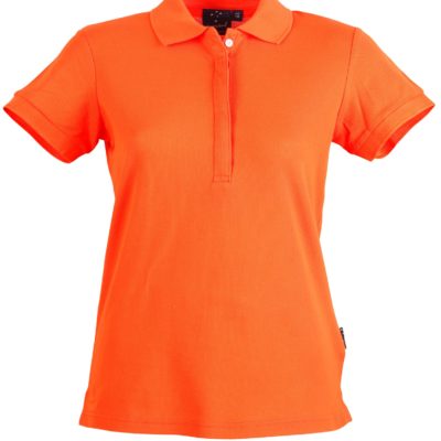Ladies Plain Polo Shirt Orange