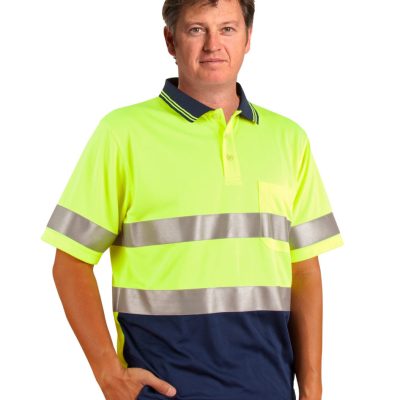 Hi Vis Cool Dry Mesh Polo With 3M Tapes