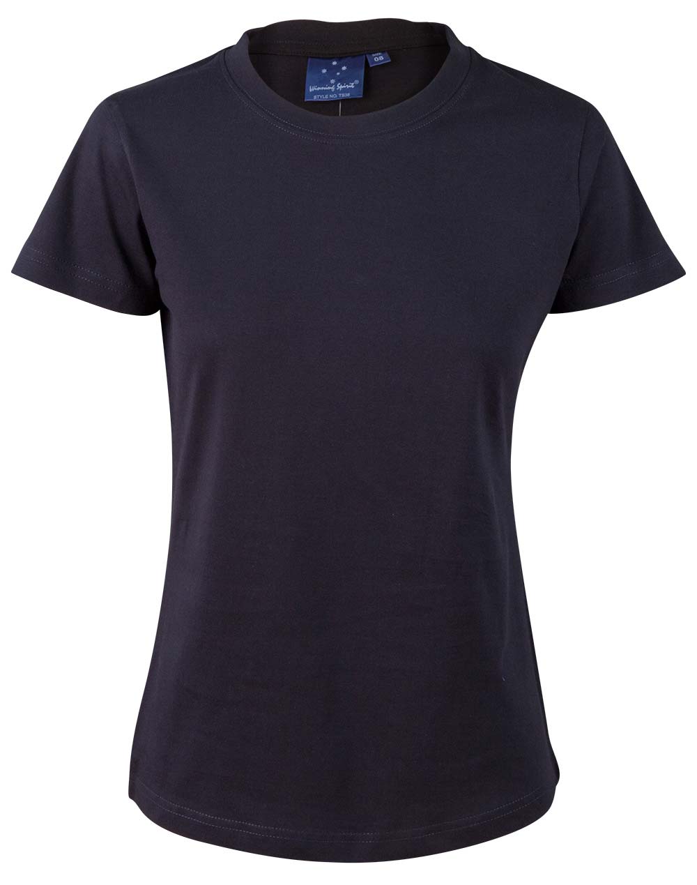 Women's cotton tee shirt navy