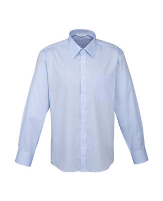 Men's Long Sleeve Business Shirt - S10210_blue