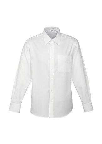 Men's Long Sleeve Business Shirt - S10210_White