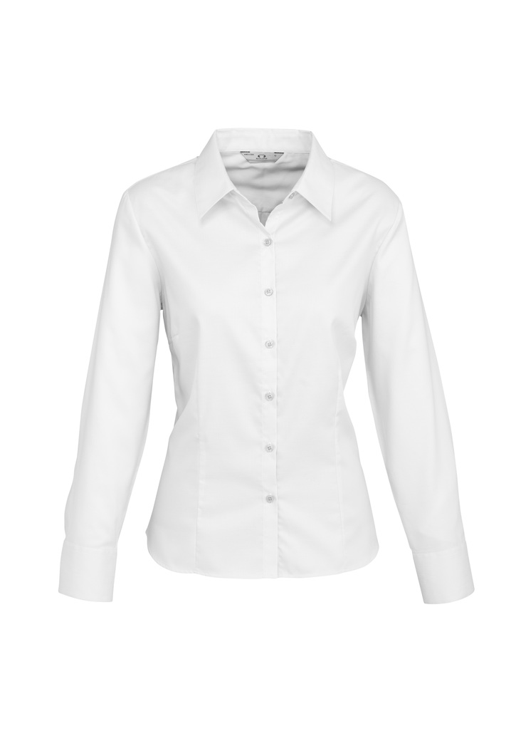 Ladies fitted long sleeve business shirt