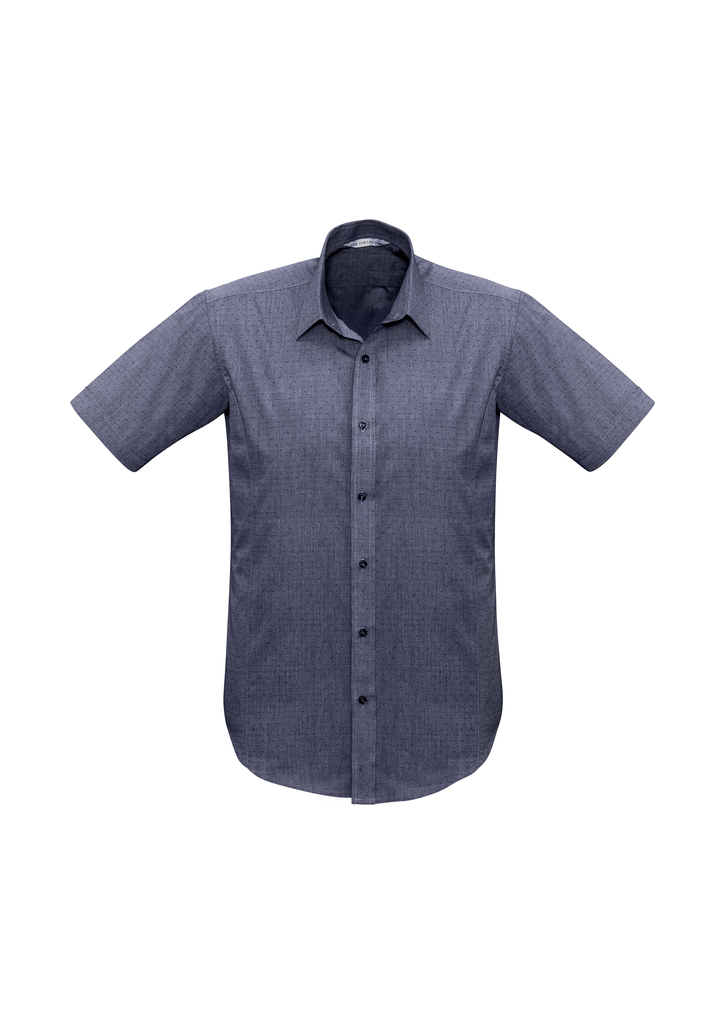 fitted short sleeve mens business shirt