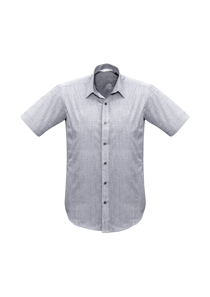 fitted short sleeve mens business shirt