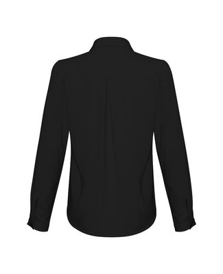 Ladies Madison Long Sleeve Business Shirt S626LL Black
