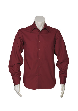 Men's Metro Long Sleeve Business Shirt -SH714 - Red