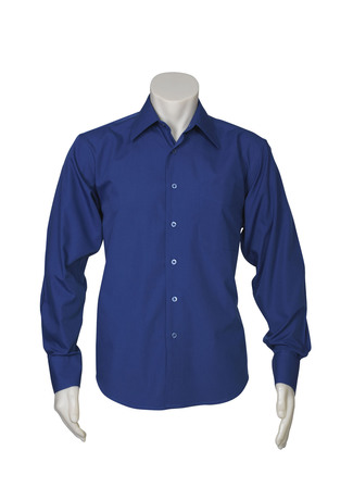 Men's Metro Long Sleeve Business Shirt -SH714 - Royal Blue