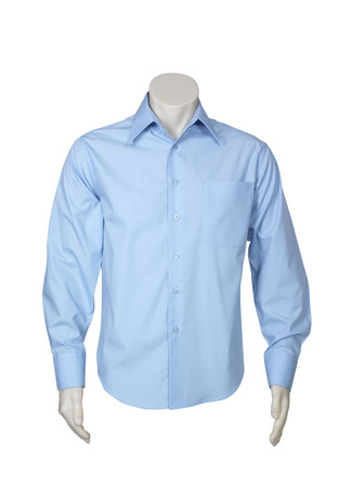 Men's Metro Long Sleeve Business Shirt -SH714 - Sky Blue